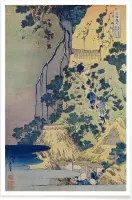 JUNIQE - Poster Hokusai - Travellers Climbing up a Steep Hill -13x18