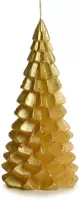 Rustik Lys -Kerstboom kaars - 20x10cm groot - Goud