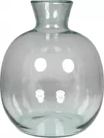 Eco bloemenvaas/vazen van glas met Diameter 23.5 cm en hoogte 26.5 cm -  Voor binnen gebruik