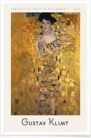 JUNIQE - Poster Klimt - Portrait of Adele Bloch-Bauer I -20x30 /Geel &