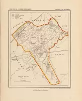 Historische kaart, plattegrond van gemeente Haaren in Noord Brabant uit 1867 door Kuyper van Kaartcadeau.com
