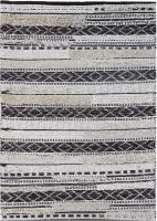 The Rug Republic Hand Woven ASINARA Ivory/Charcoal 160 x 230 cm CARPET
