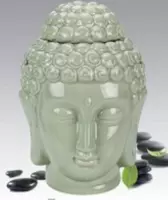Geurbrander / oliebrander Boeddha - Grey - keramiek - 15 cm