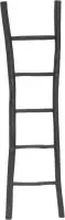 Houten decoratie ladder | Rustiek Zwart  | 50x5x175