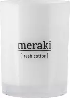 Meraki Geurkaars "Scented candle L" fresh cotton