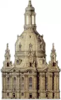 Wanddecoratie - Wandbord Dresden Frauenkirche - Metalen decoratie kerk - 48,8 cm breed