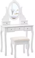 Nancy's Kaptafel New York Met Spiegel - Make-up Tafel Voor Vrouwen - Kaptafels