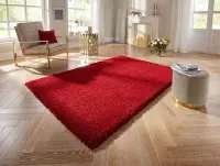 Hoogpolig vloerkleed Talence Elle Decoration - rood 200x290 cm