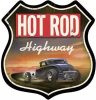 Hot Rod Highway Zwaar Metalen Bord