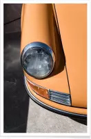 JUNIQE - Poster Foto van Porsche 911 -30x45 /Grijs & Oranje