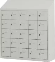 Kantine locker | Personeelskluisjes | 25 personen | 109x100x30 cm | Metalen lockerkast LKP-905