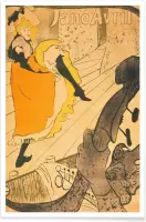 JUNIQE - Poster Henri de Toulouse-Lautrec - Lithograph Jane Avril