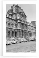 Walljar - Musée du Louvre '65 - Zwart wit poster