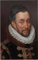 Portret van Willem I, prins van Oranje, Adriaen Thomasz. Key - Foto op Forex - 30 x 45 cm