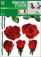 Imagicom Muursticker Roses 50 X 70 Cm Vinyl Rood/groen
