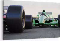 Schilderij - Motor sports race car competitive — 90x60 cm