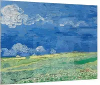 Korenveld onder onweerslucht, Vincent van Gogh - Foto op Plexiglas - 40 x 30 cm