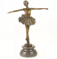 Balletdanseres - Bronzen beeldje - Bronzen sculptuur - 29,4 cm hoog
