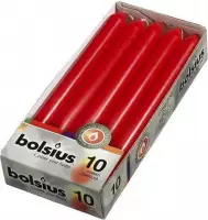 Bolsius Diner Rood 230/20 10st 6 x 10ST - Voordeelverpakking