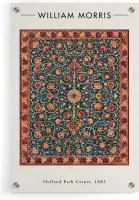 Walljar - William Morris - Holland Park Carpet - Muurdecoratie - Plexiglas schilderij