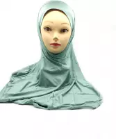 Groen zachte hoofddoek, Mooie hijab 2 stuks (onderkapje hijab)