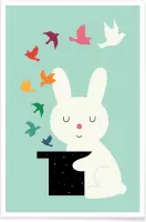 JUNIQE - Poster Magic Of Peace -40x60 /Kleurrijk