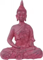 Buddha 39 cm Rood