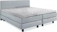 Beddenleeuw Boxspring Bed Mila - 200x200 - Incl. Hoofdbord + Matras - Blauw