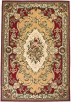 Tapijt Oriental Perzisch ontwerp 80x150 cm rood/beige