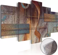 Schilderijen Op Canvas - Afbeelding op acrylglas -  Oriental Composition [Glass] 200x100 - Artgeist Schilderij