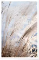 JUNIQE - Poster Grass 5 -40x60 /Bruin & Wit