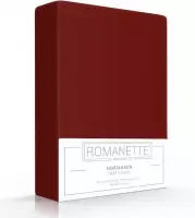 Luxe Verkoelend Hoeslaken - Bordeaux - 180x200 cm - Katoen - Romanette