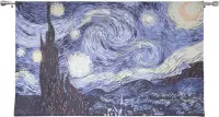 Signare Wandkleed | Starry Night | Sterrennacht | Vincent van Gogh | 82cm x 120cm | Kunst | Gobelinstof | Wandtapijt