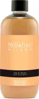 Millefiori Milano Navulling voor Geurstokjes 250 ml - Lime & Vetiver