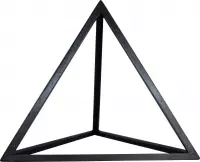 Authentic Models - Decoratief figuur "Tetrahedron - zwart - afmeting  21.50 x 18.60 x 18.60cm