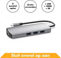 USB C Hub 8 Poorten – Usb-c Kabel Adapter Laptop HDMI Docking Station