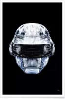 JUNIQE - Poster Daft Chrome -13x18 /Grijs & Wit