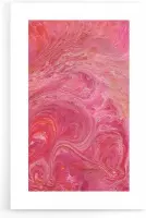 Walljar - Pink Flow - Muurdecoratie - Poster