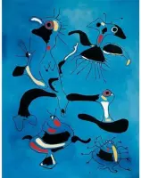 Joan Miro Abstract Watercolor Poster 2 - 21x30cm Canvas - Multi-color