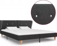 Bedframe jute donkergrijs 180x200 cm