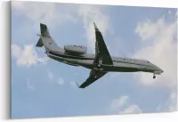 Schilderij - Vliegtuig Jet — 90x60 cm