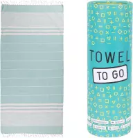 Hamamdoek - Towel To Go - 100 x 180 cm - Turquoise