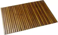 Badmat - Acaciahout - Bruin - 80 x 50 cm