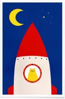JUNIQE - Poster Off to Space -20x30 /Kleurrijk