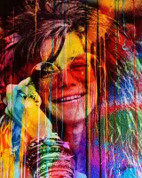 Aluminium wandpaneel. Art by Suzie Q for u. "The more you live, the less you die". ,- Janis Joplin.