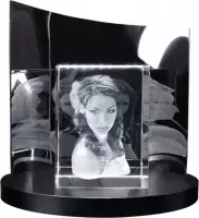 3D Foto in glas Afm: 150 x 200 x 100 mm incl. fraaie, design lichtsokkel * AANBIEDING *