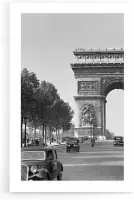 Walljar - Arc de Triomphe '36 - Zwart wit poster