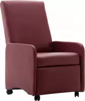 Fauteuil Wijnrood (Incl Anti Kras Vilt 16st) / Loungestoel / Lounge stoel / Relax stoel / Chill stoel / Lounge Bankje / Lounge Fauteil