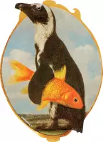 Muursticker Pinguin XL
