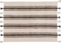 Lorena Canals - Vloerkleed katoen Stripes - 120 x 160 cm - Donkergrijs